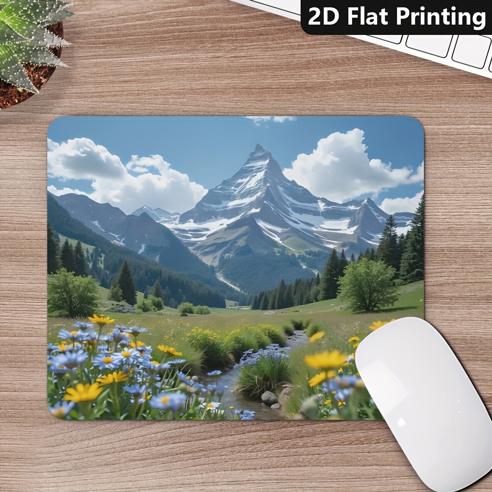 Desk Setup For Office - Gaming Office Non-Slip Mouse Pad Scenic