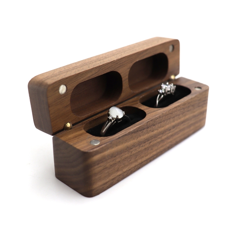 Ring Binder Box - ZB91 Fashion Wood Ring Box for