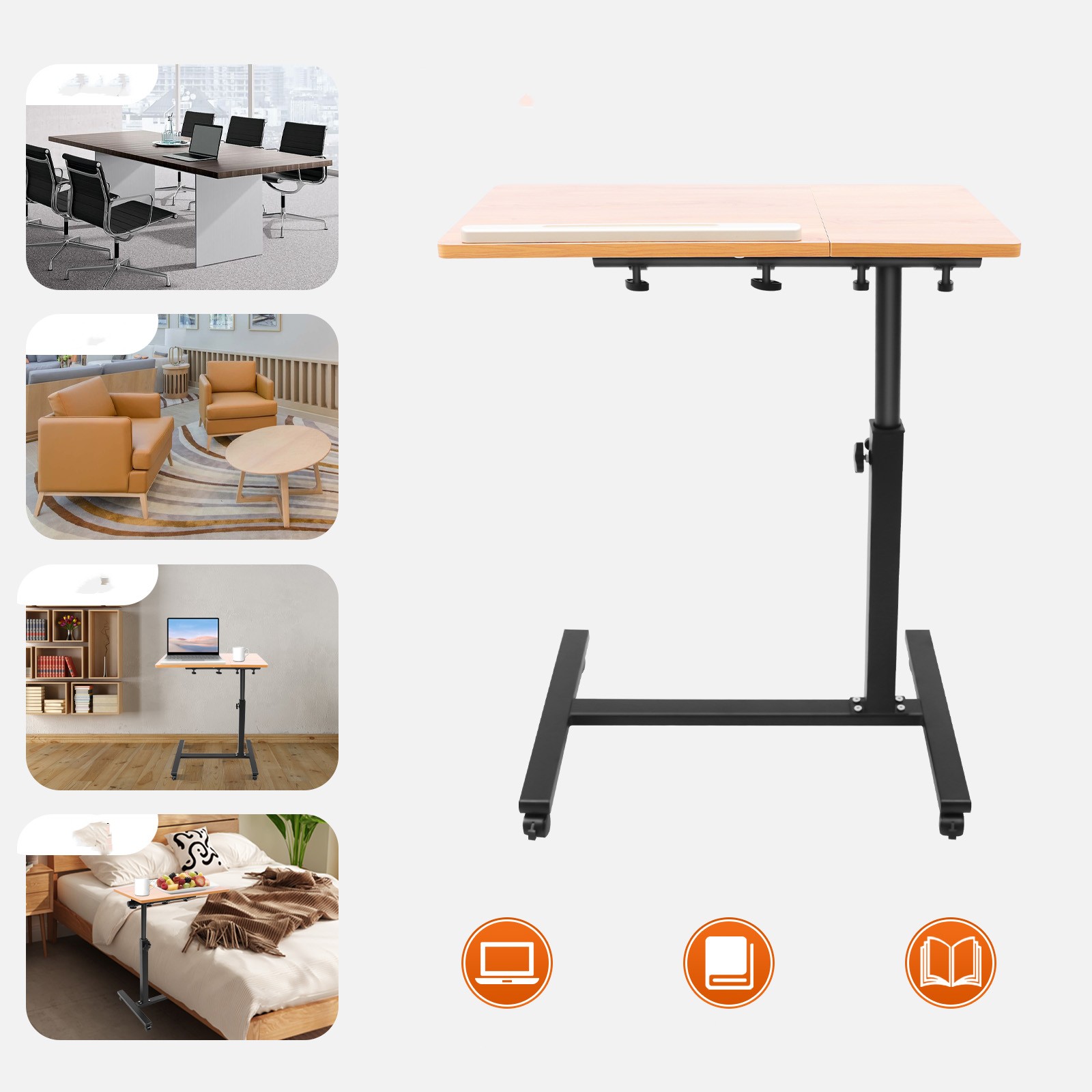Mobile Laptop Table Adjustable - огляд і ціна Desk Setup Notebook