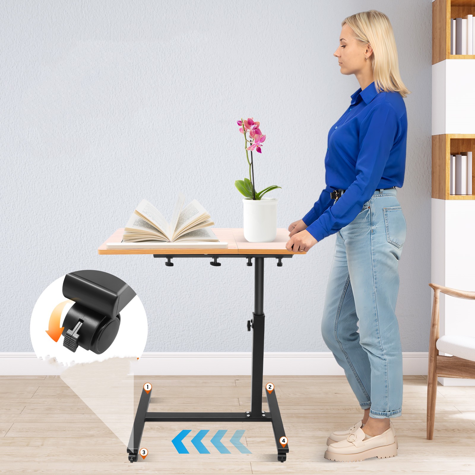 Mobile Laptop Table Adjustable - огляд і ціна Desk Setup Notebook