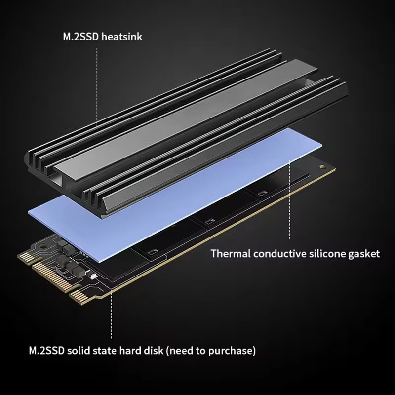 M.2 SSD Heatsink M2 NVME 2280  - огляд і ціна Desk Setup Ps5