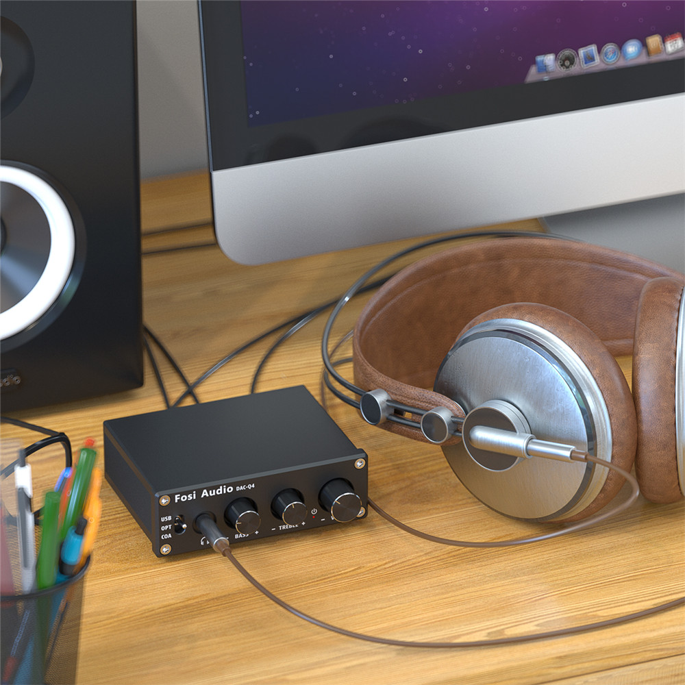 Fosi Audio Q4 Mini Stereo USB  - огляд і ціна Desk Setup Speakers