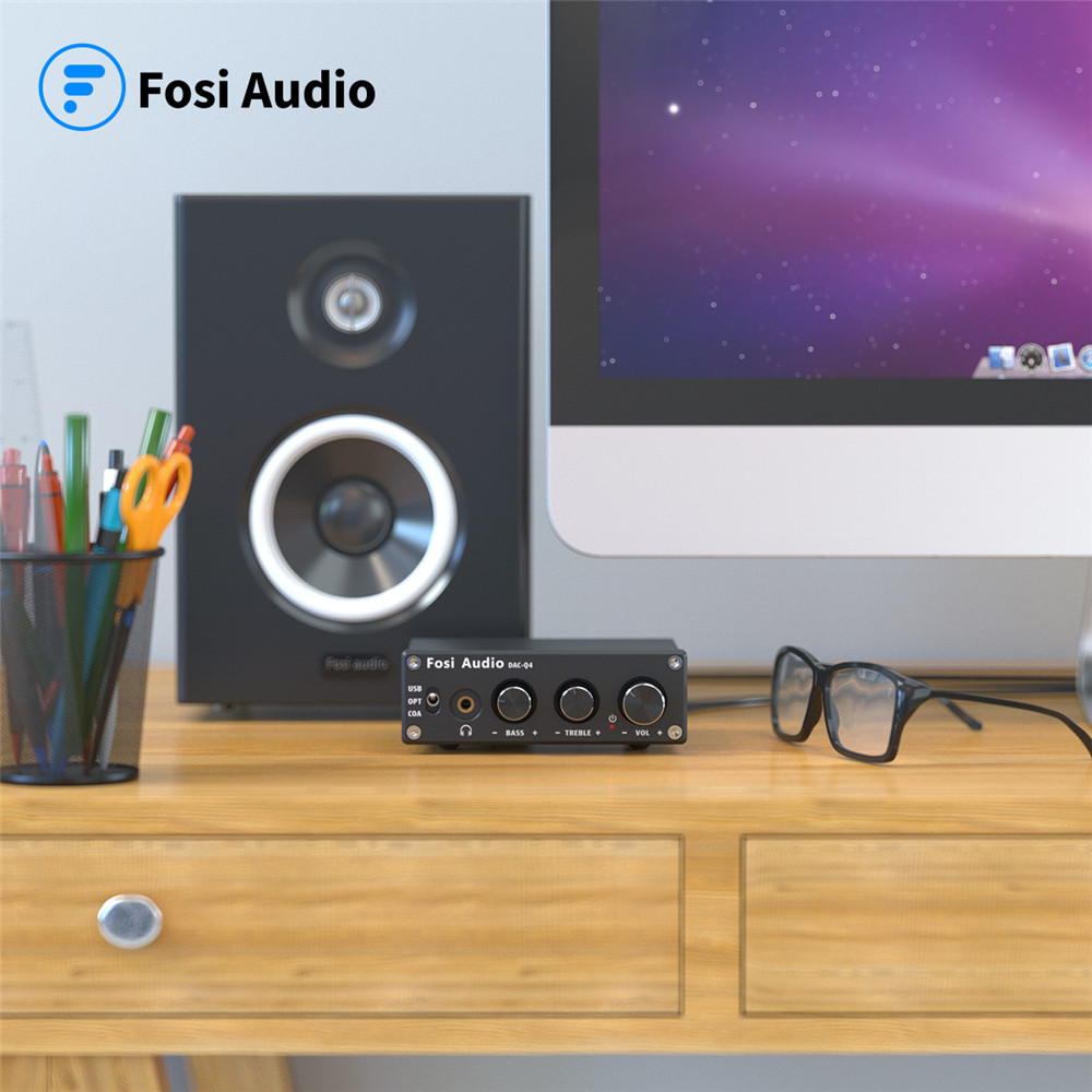 Fosi Audio Q4 Mini Stereo USB  - огляд і ціна Desk Setup Speakers