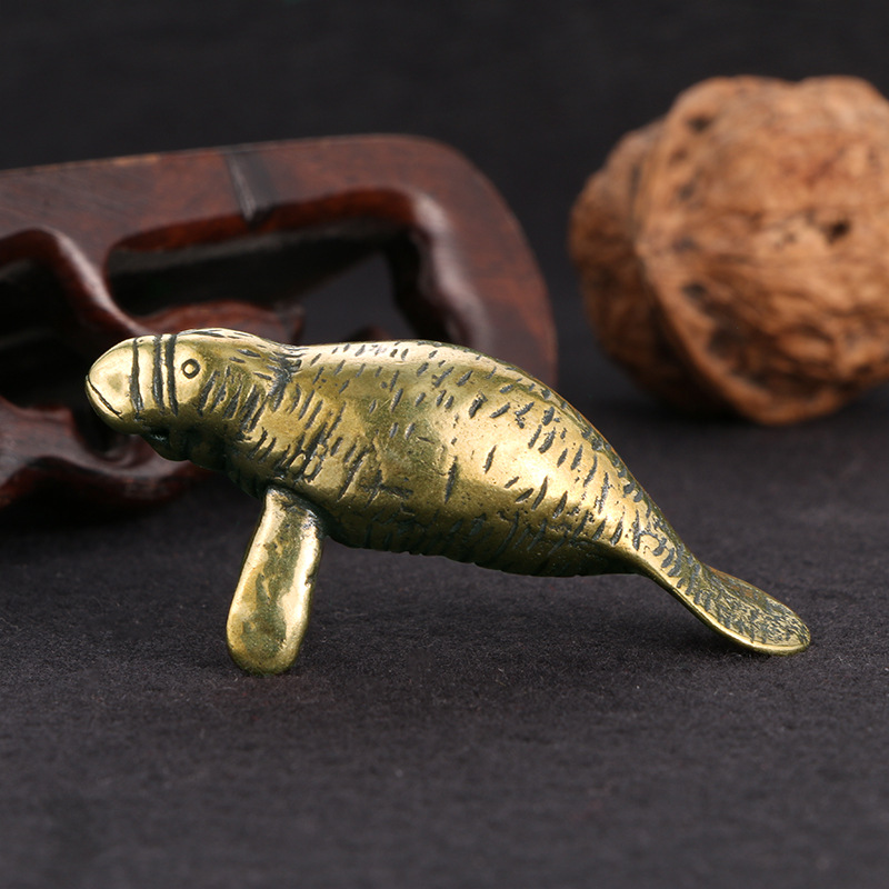 Brass Florida Manatee Decorati - огляд і ціна Desk Setup Retro