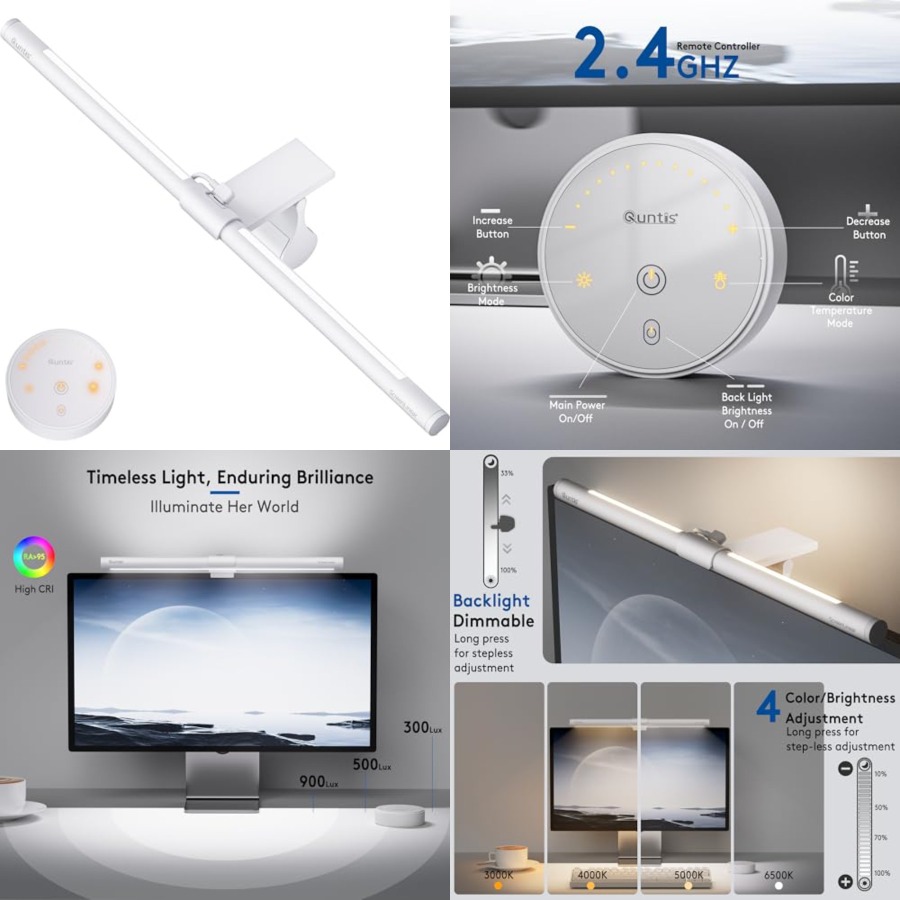 Monitor Light Bar with Remote, - огляд і ціна Desk Setup For Office