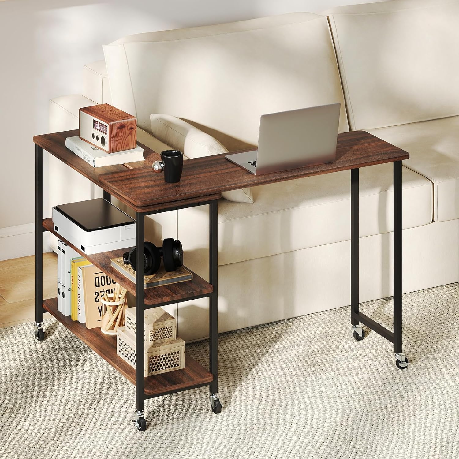 360° Rotating Side Table with  - огляд і ціна Desk Setup Notebook