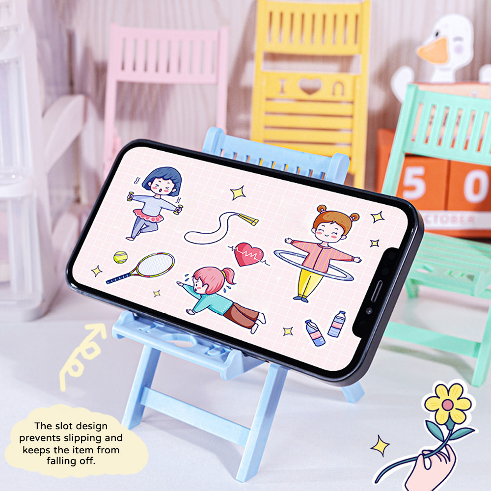 Mini Folding Chair Phone Stand - огляд і ціна Desk Setup Options