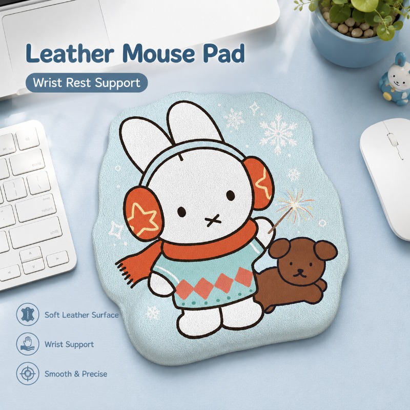 Anime Miffy Leather Mouse Pad  - огляд і ціна Desk Setup Tv