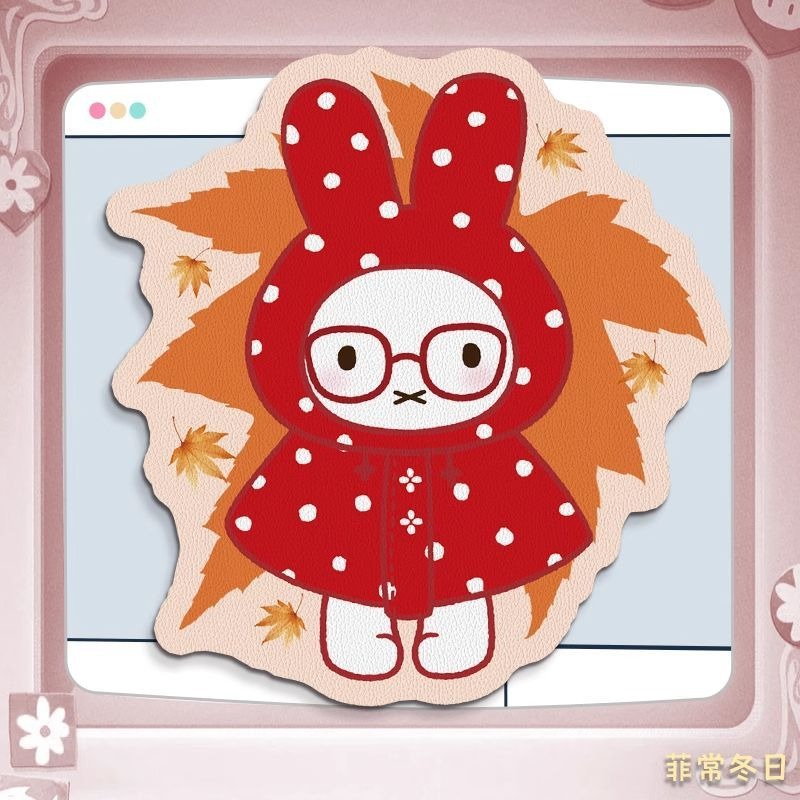 Anime Miffy Leather Mouse Pad  - огляд і ціна Desk Setup Tv