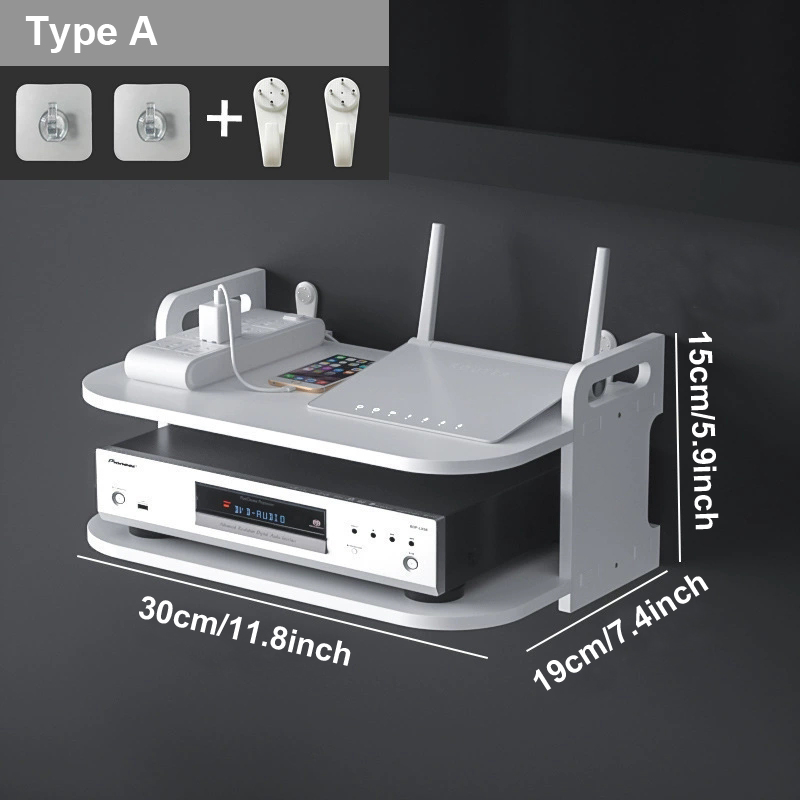 Wall-Mounted Router Cable Orga - огляд і ціна Desk Setup Tv