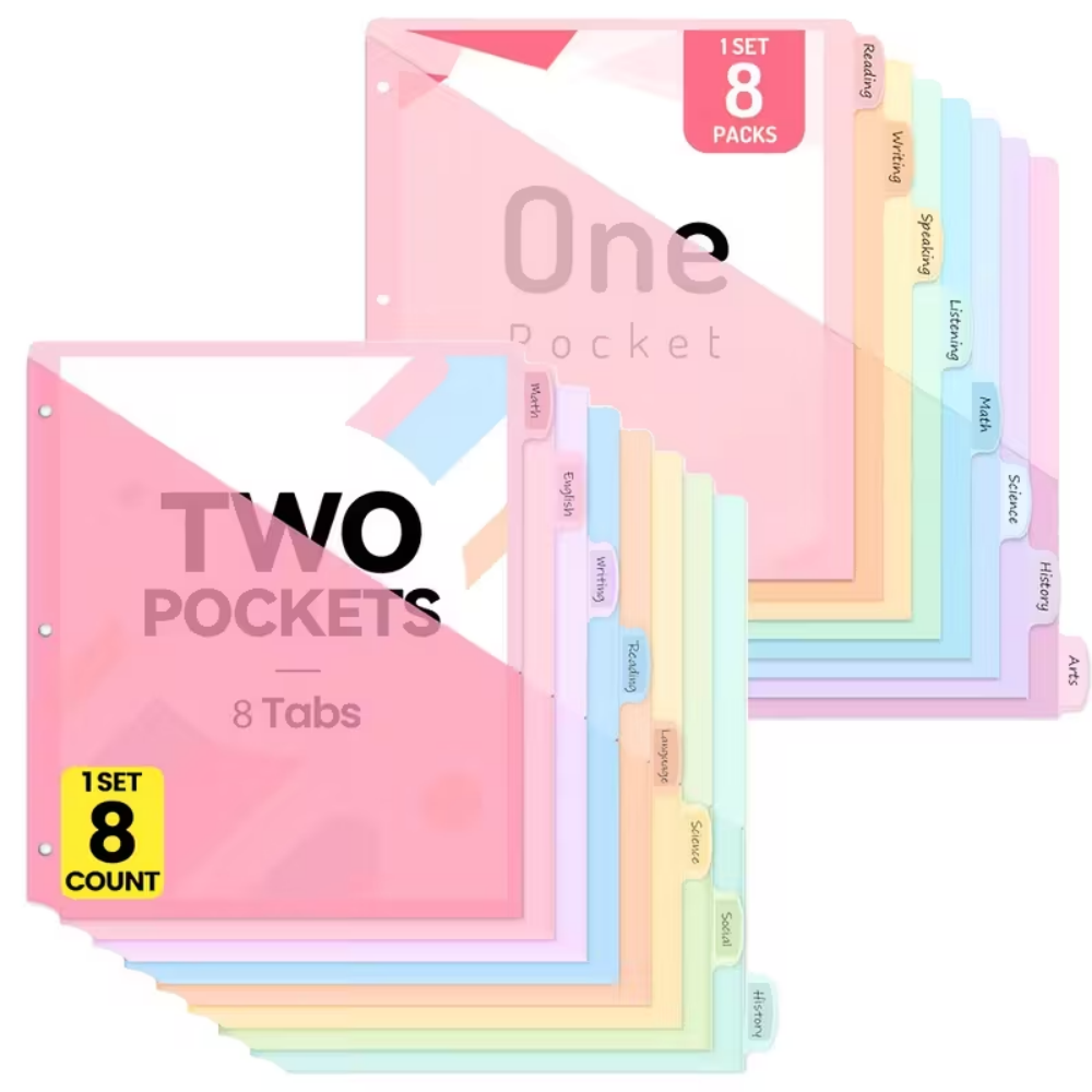 8pcs Dividers For 3 Ring Binde - огляд і ціна Ring Binder Box