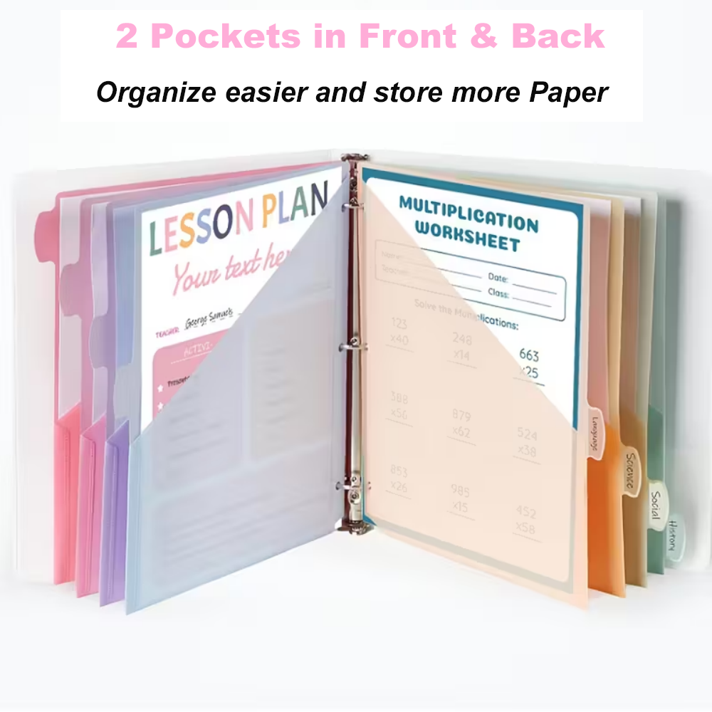 8pcs Dividers For 3 Ring Binde - огляд і ціна Ring Binder Box