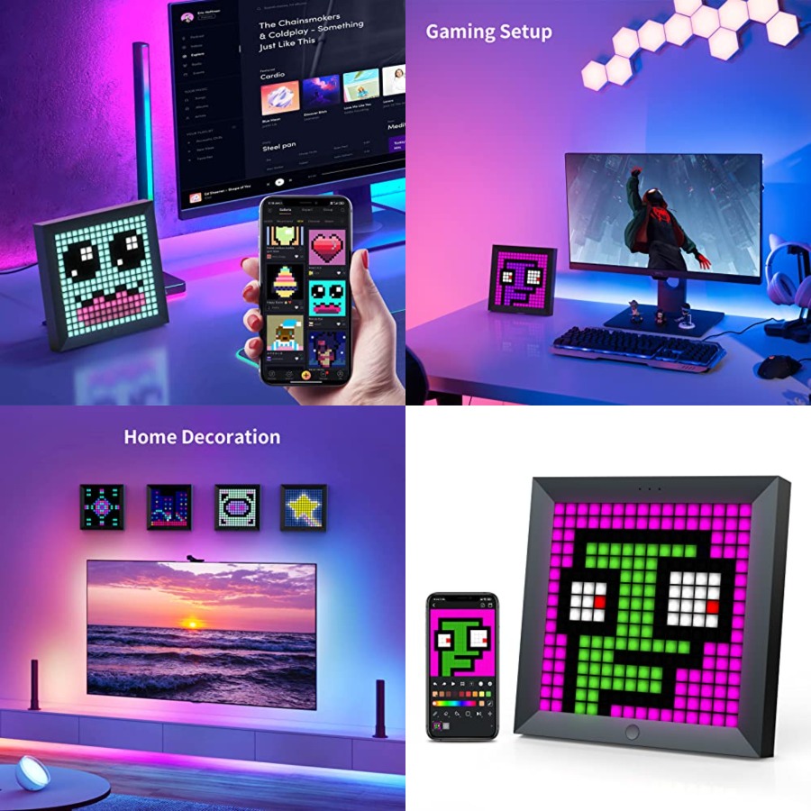 LED Light Pixel Display Panel  - огляд і ціна Desk Setup Tv