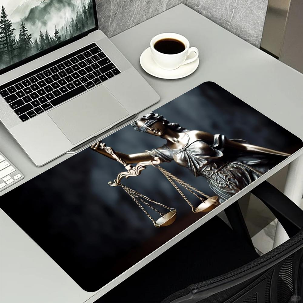 Lady Justice Statue Theme Larg - огляд і ціна Desk Setup For Office