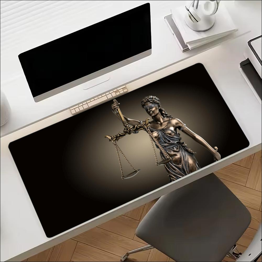 Lady Justice Statue Theme Larg - огляд і ціна Desk Setup For Office