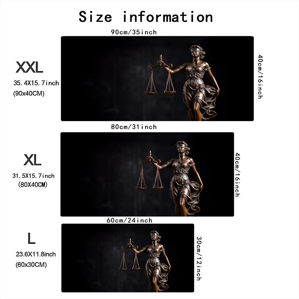 Lady Justice Statue Theme Larg - огляд і ціна Desk Setup For Office