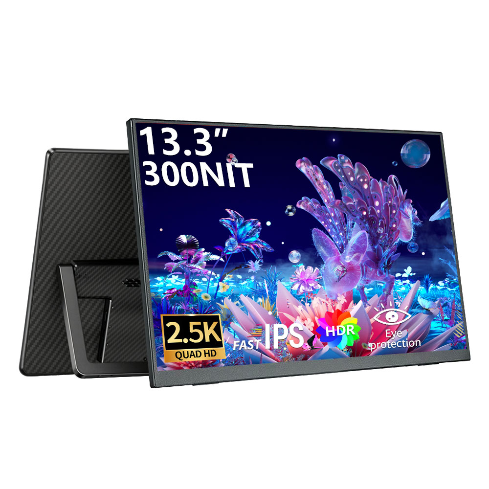 MAFNKOU 13.3-Inch 2.5k Portabl - огляд і ціна Dual Monitor Desk Setup