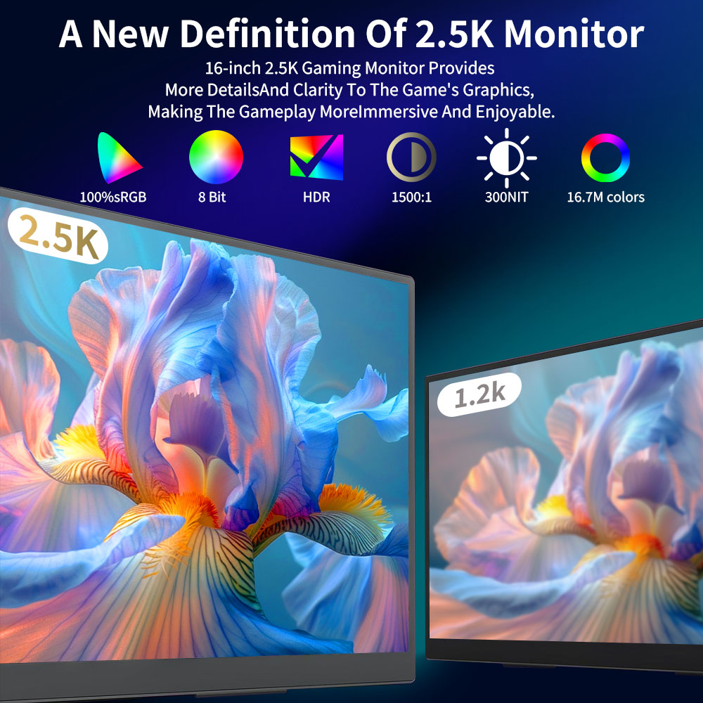 MAFNKOU 13.3-Inch 2.5k Portabl - огляд і ціна Dual Monitor Desk Setup