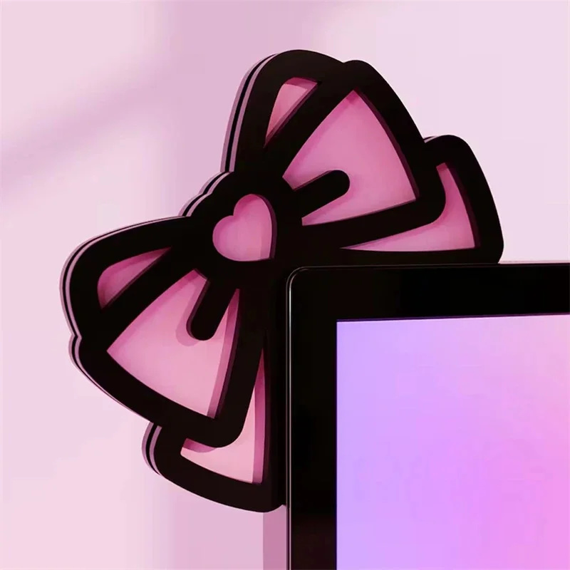 Kawaii Pink Acrylic Bow Monito - огляд і ціна Desk Setup For Office