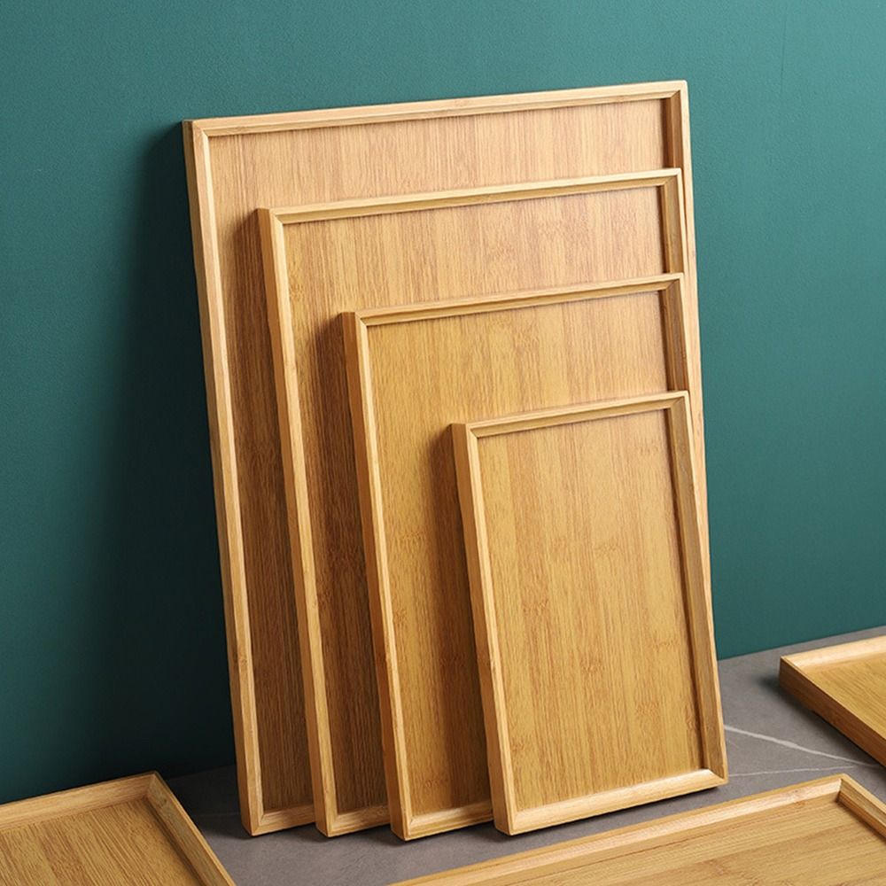 Decorate Tray Natural Bamboo B - огляд і ціна Desk Setup Retro