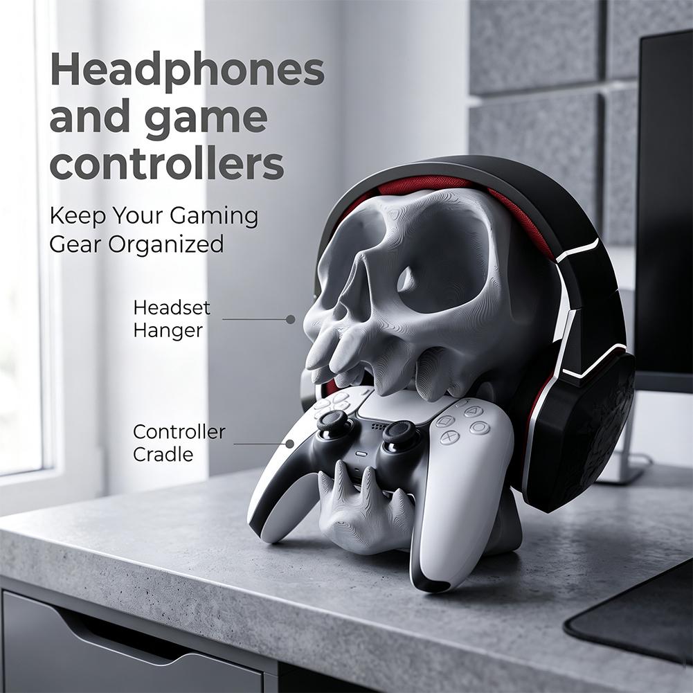 Skull Earphone Gamepad Stand 3 - огляд і ціна Desk Setup Ps5