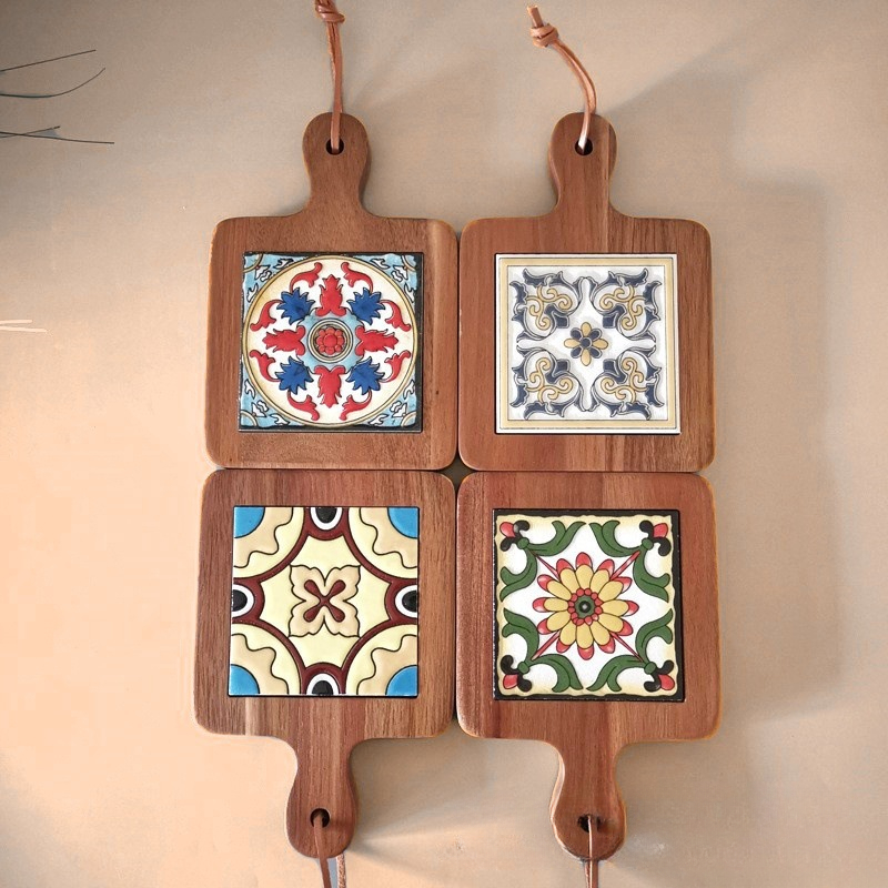 Solid Wood Flower Brick Hand P - огляд і ціна Desk Setup Retro