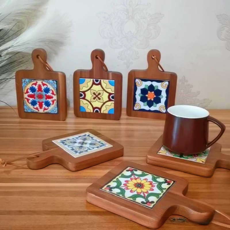 Solid Wood Flower Brick Hand P - огляд і ціна Desk Setup Retro