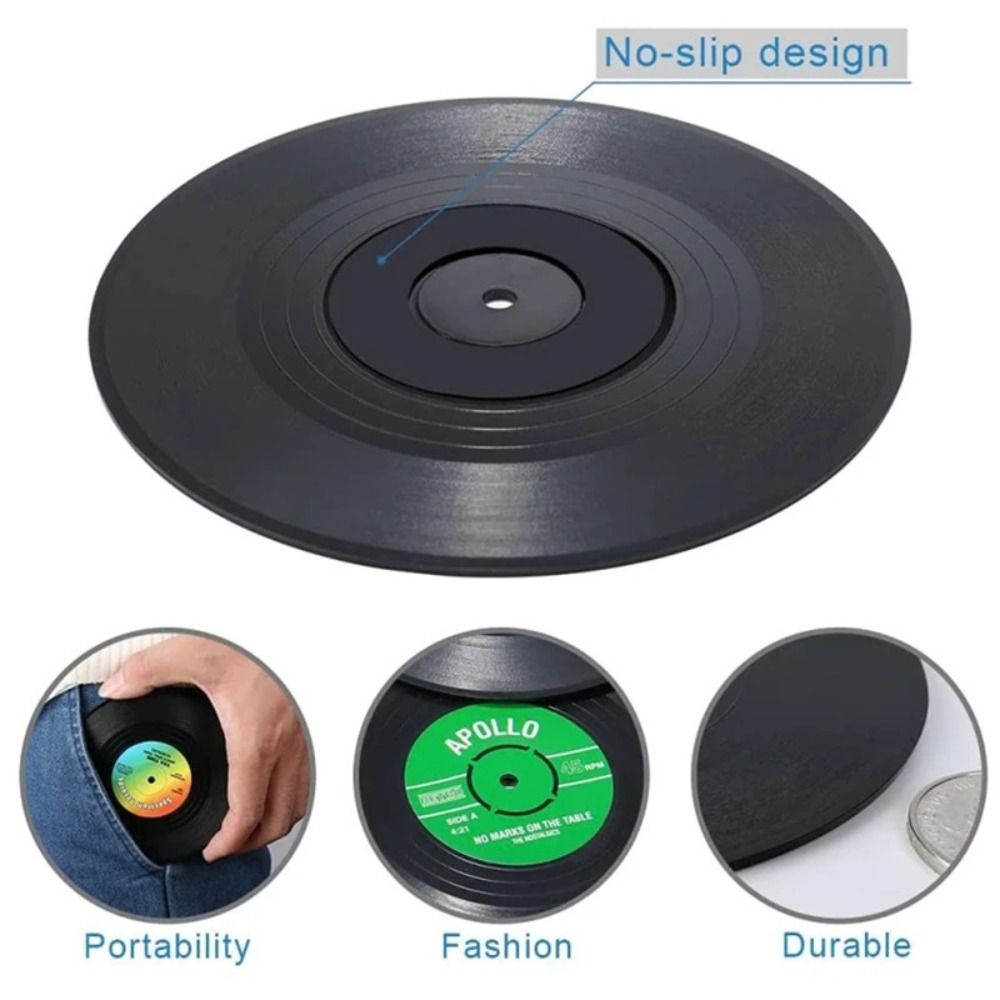 2/4/6PCS Retro Vinyl Record Cu - огляд і ціна Desk Setup Retro