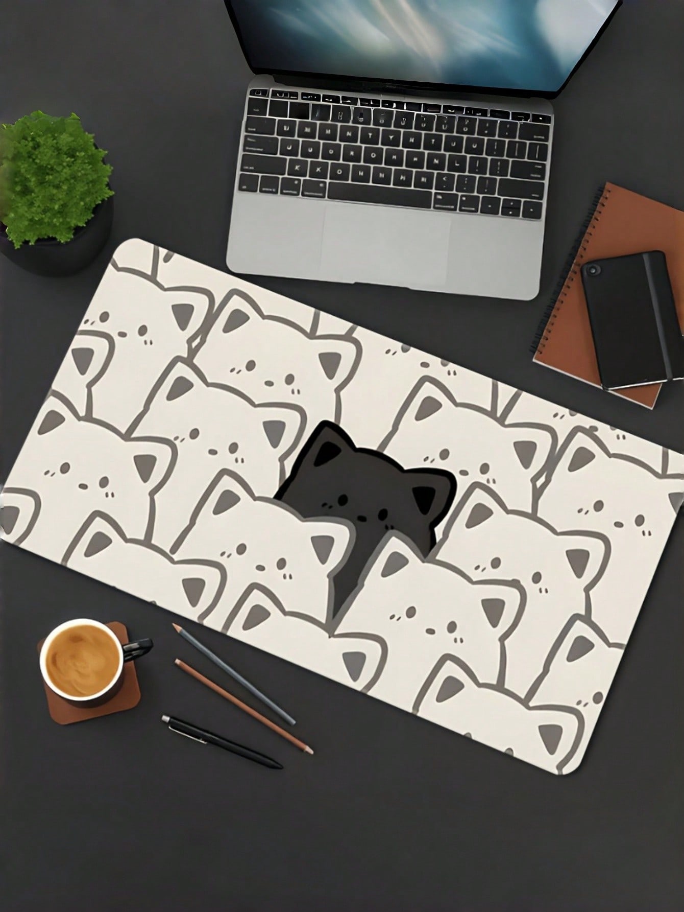 1PC Large High Quality Non Sli - огляд і ціна Desk Setup Black And White
