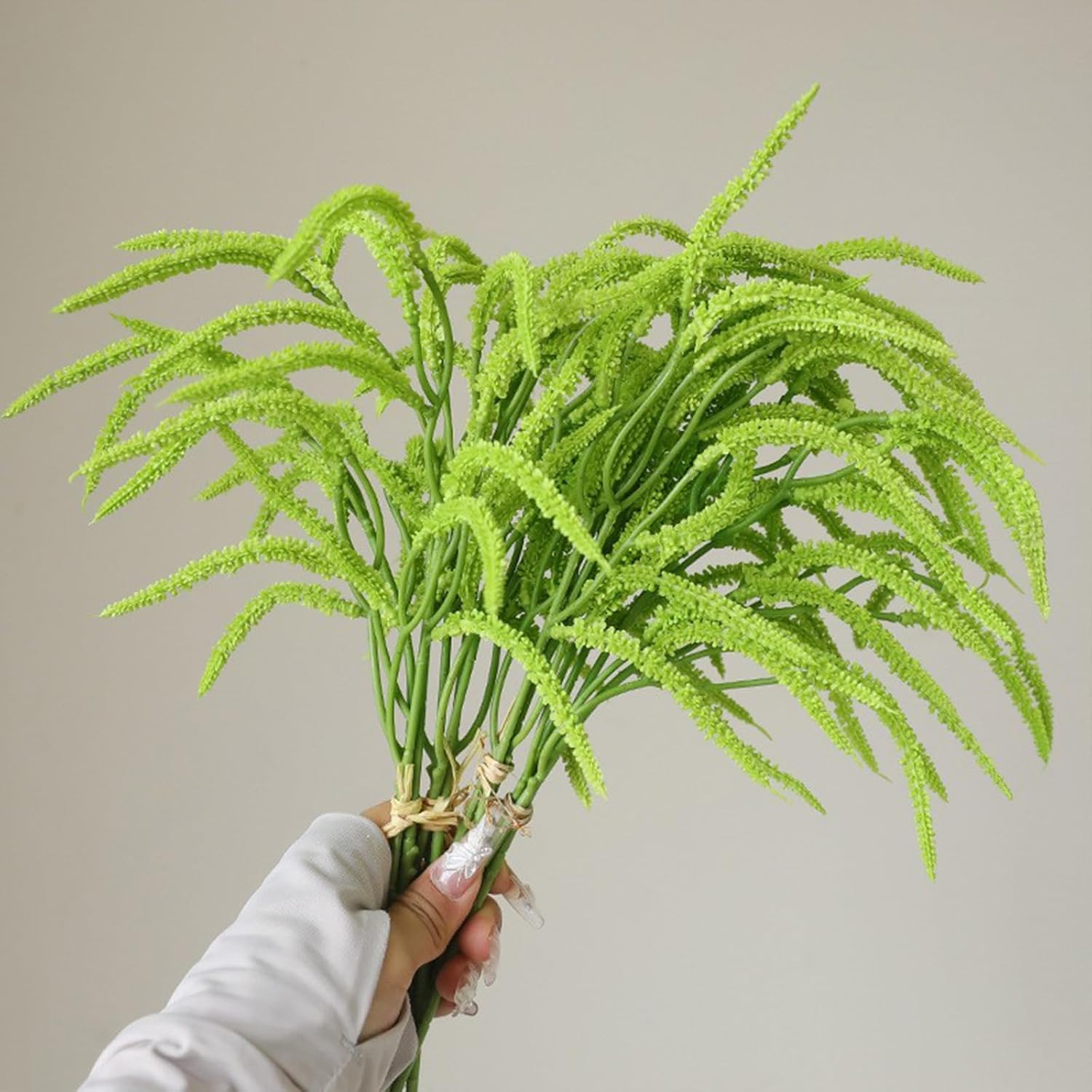 Artificial Plants Fluffy Palm  - огляд і ціна Desk Setup Plants