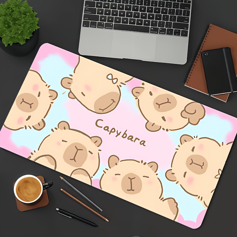 Stylish Cute Cartoon Capybara  - огляд і ціна Desk Setup For Office
