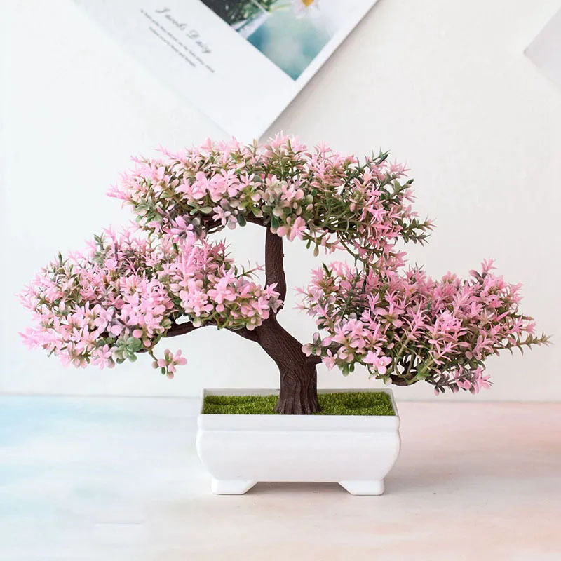 Artificial Plants Bonsai Fake  - огляд і ціна Desk Setup Plants