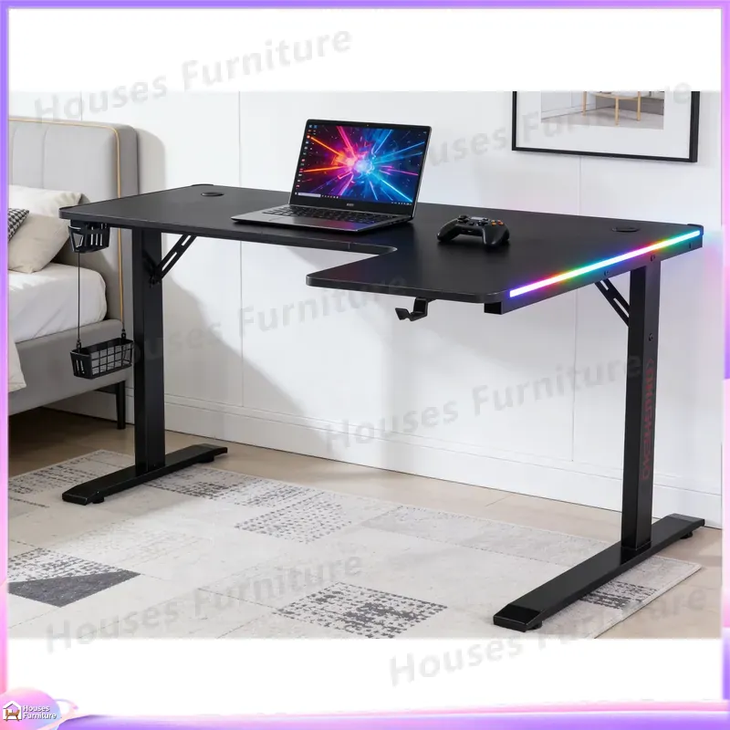 Large 160cm Gaming Desk with L - огляд і ціна Desk Setup For Office