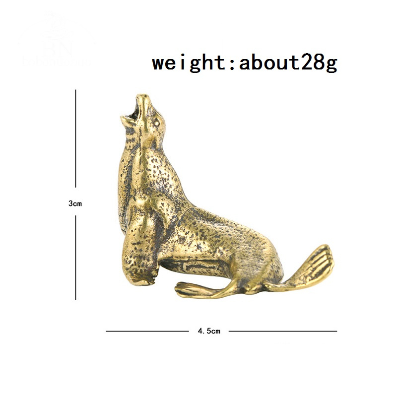 Metal Brass Sea Lion Animal Fi - огляд і ціна Desk Setup Retro