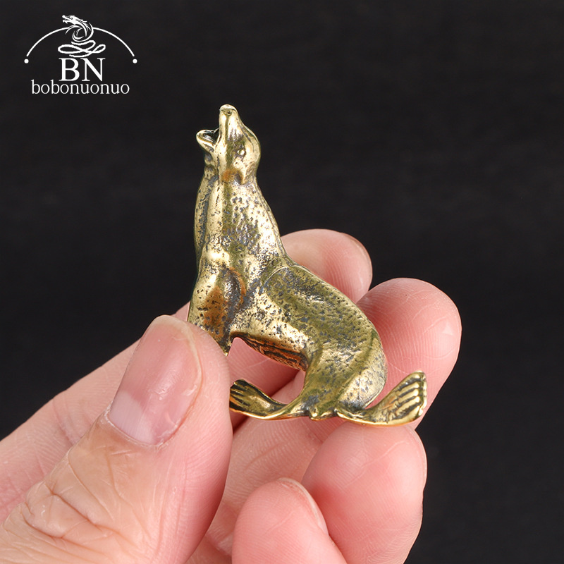 Metal Brass Sea Lion Animal Fi - огляд і ціна Desk Setup Retro