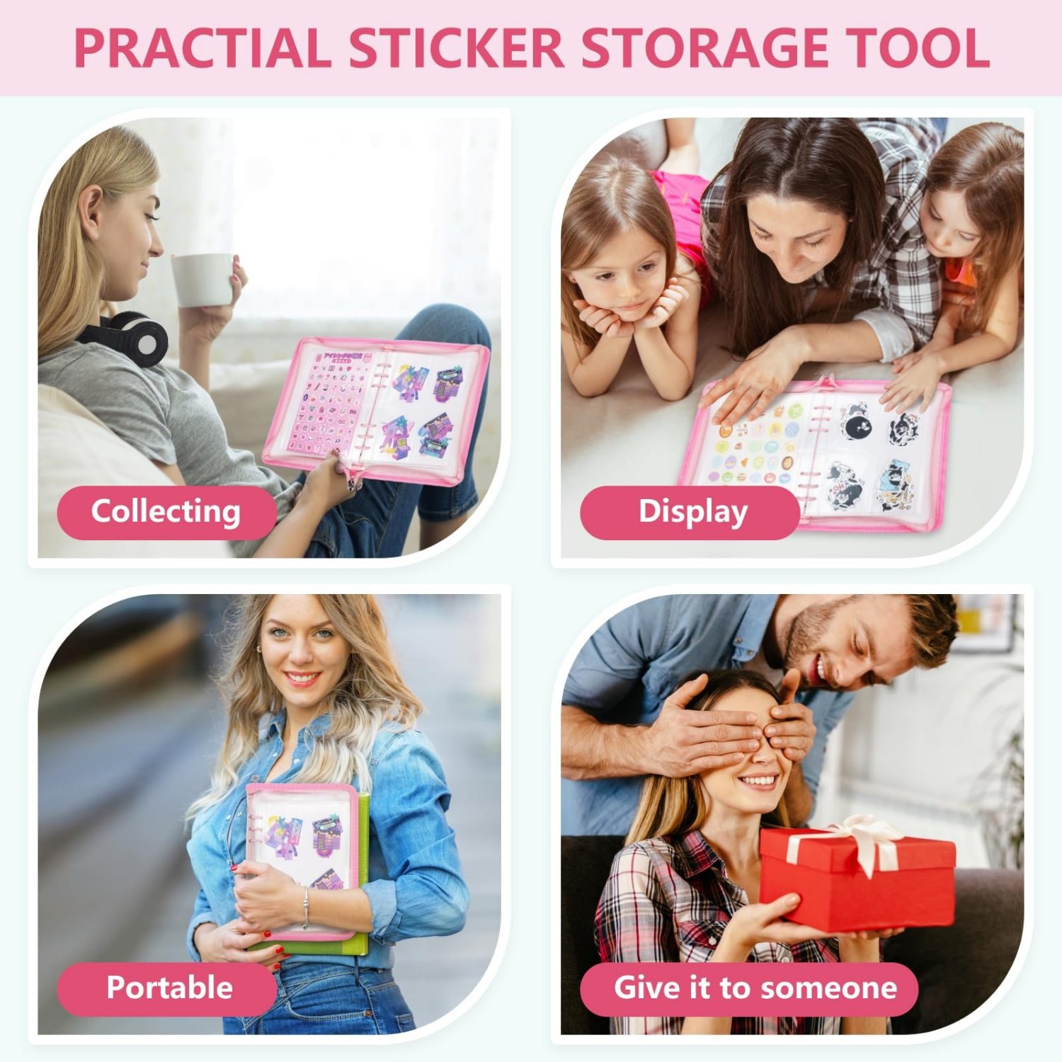 A5 Sticker Organizer Binder 6  - огляд і ціна Ring Binder Box