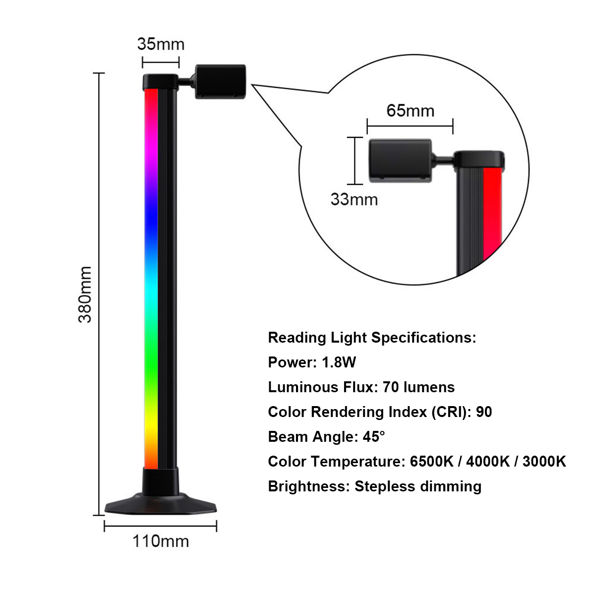 Smart Light Bar LED RGB Music  - огляд і ціна Desk Setup Tv
