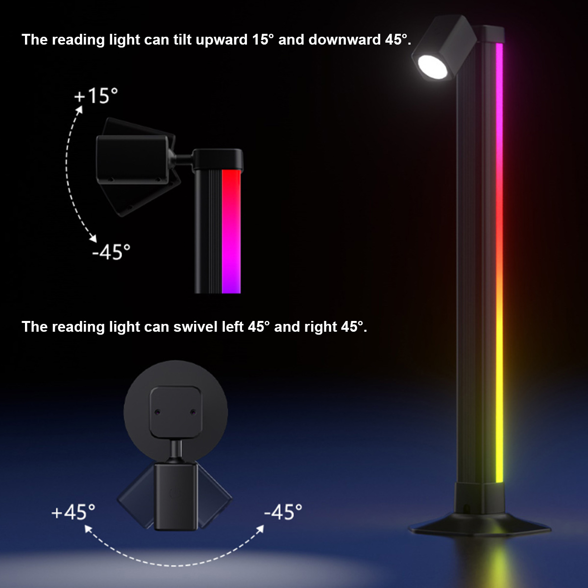 Smart Light Bar LED RGB Music  - огляд і ціна Desk Setup Tv