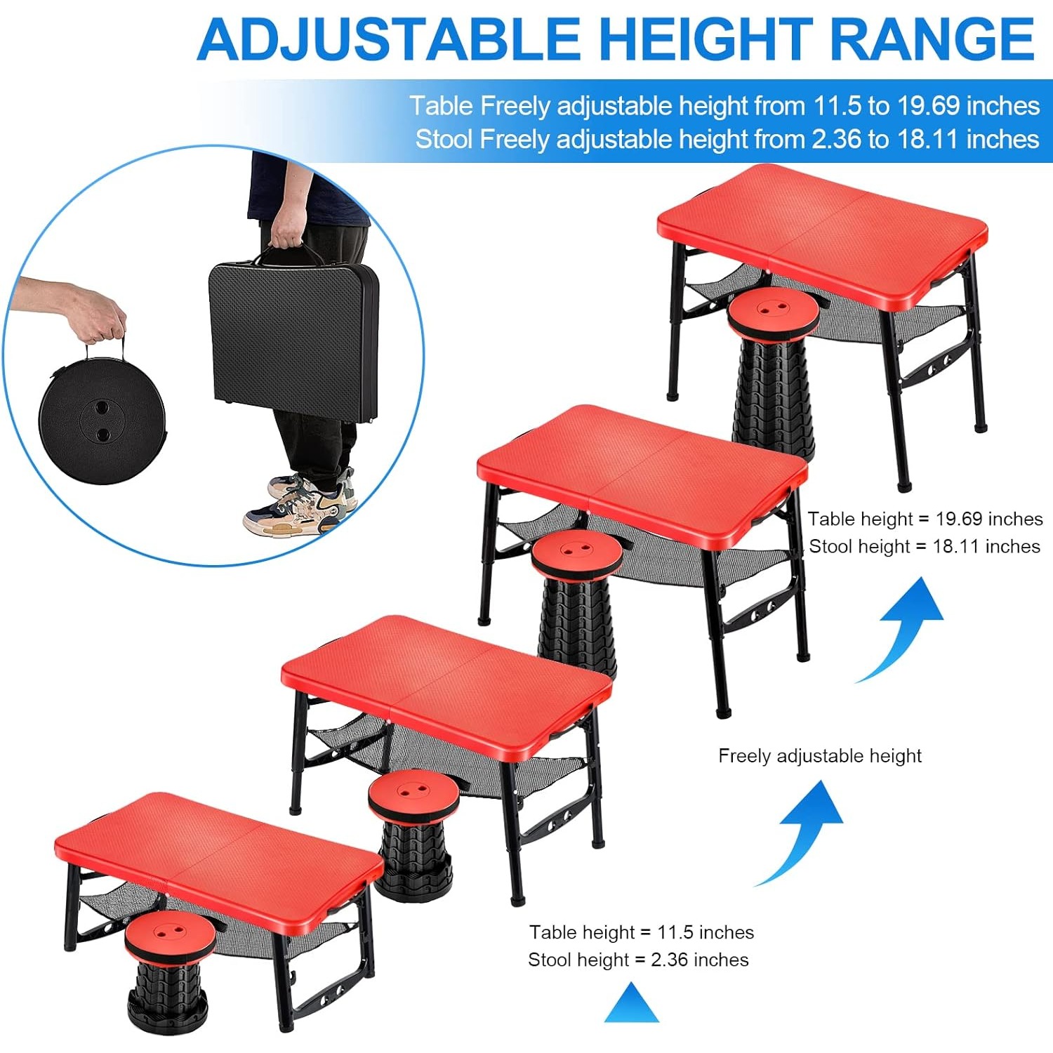 Retractable Folding Table & St - огляд і ціна Desk Setup Notebook